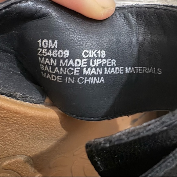 B.O.C Women's Black Faux Leather Cork Wedge Slip On Sangre Sandal Sz 10M Coastal - Picture 8 of 8